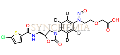 N-Nitroso Rivaroxaban Open-Ring Acid D4