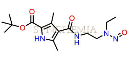Tert-butyl 4-((2-(ethyl(nitroso)amino)ethyl)carbamoyl)-3,5-dimethyl-1H-pyrrole-2-carboxylate